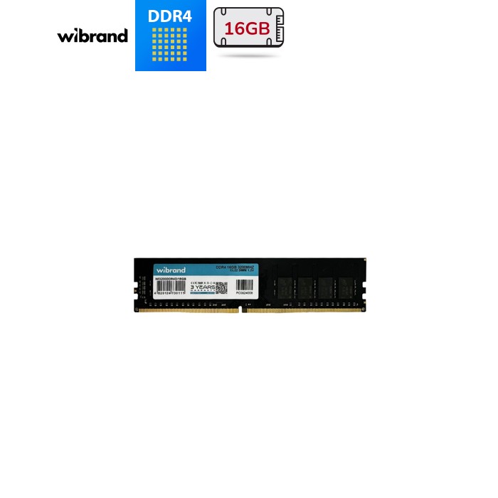 Модуль памяти для компьютера DDR4 16GB 3200 MHz Wibrand (WI3200DDR4D/16GB)