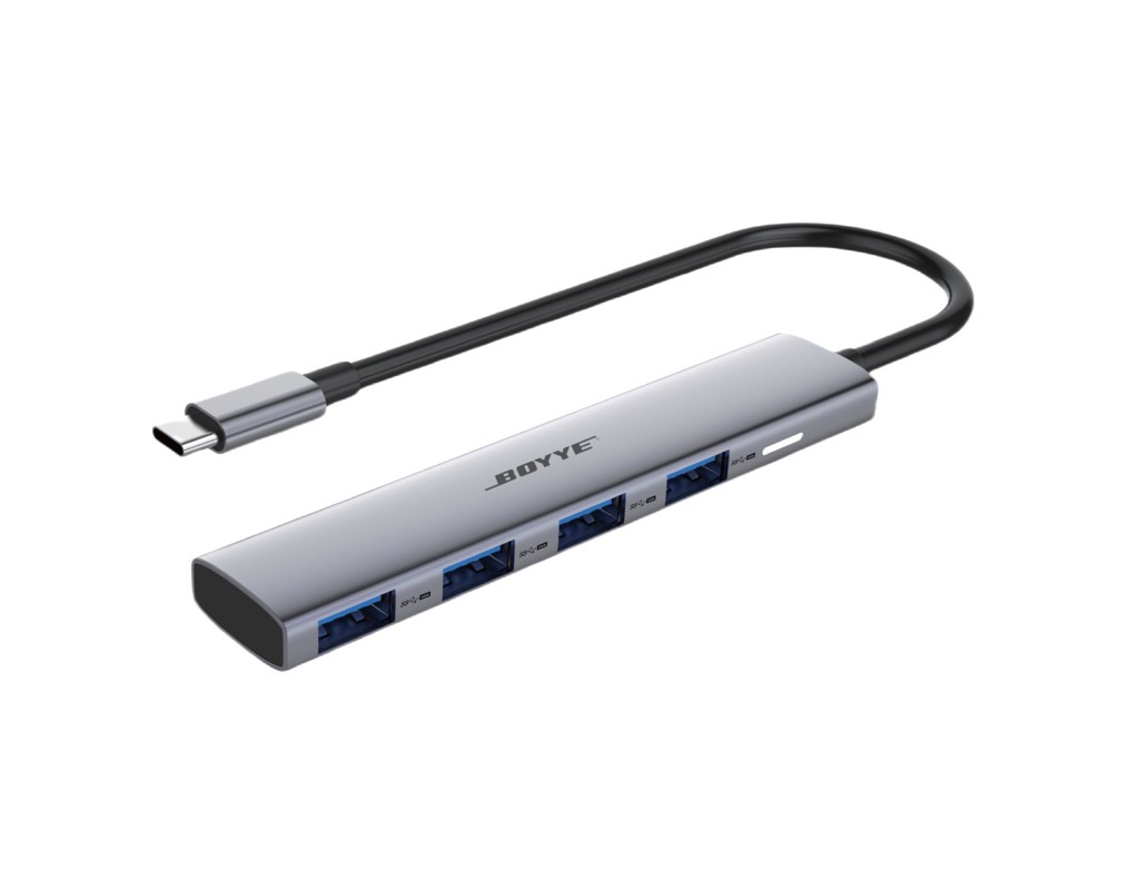 USB-хаб Boyye UC-403A USB Type-C 4-в-1