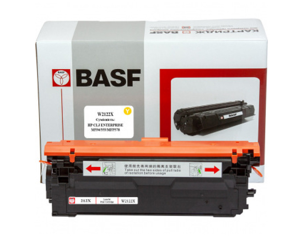 Картридж BASF HP CLJ M554/M555/M578 , W2122X Yellow (BASF-KT-W2122X)