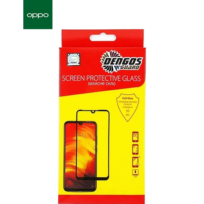 Скло захисне Dengos Full Glue OPPO A3X (black) (TGFG-377)