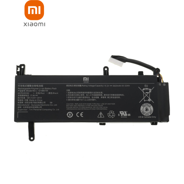 Акумулятор до ноутбука Xiaomi G15B01W (Mi Gaming Laptop 2019), 3620mAh (55.02Wh), 4cell, 1 (A47640)