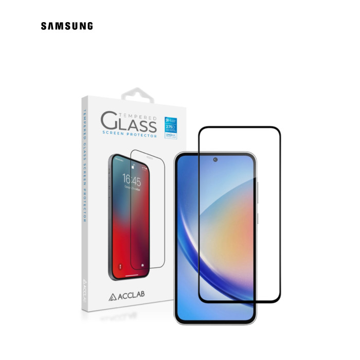 Стекло защитное ACCLAB Full Glue Samsung A35 Black (1283126588778)