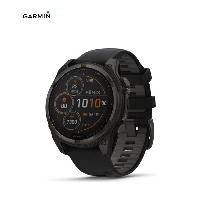 Смарт-годинник Garmin fenix 8 51mm,Saph Solar,CrbnGry Ti/Blk,Blk/PblGryBnd (010-02907-11)