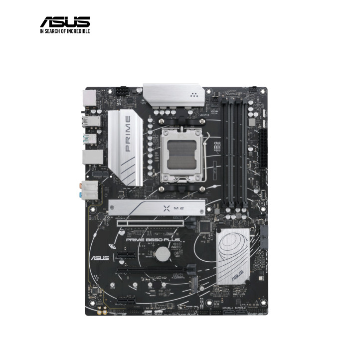 Материнская плата ASUS PRIME B650-PLUS WIFI сокет - AM5, чіпсет - AMD B650, DDR5, макс. об'єм оперативної пам'яті - 192 ГБ, макс. частота оперативної пам'яті - 7200 MHz, швидкість LAN - 2,5 Гбіт/с, DisplayPort, HDMI, внутрішні - 2 x M.2 22110, 4 x Sata 6.0 Gb/s, Bluetooth 5.3, 2x2 Wi-Fi 6E (802.11 a/b/g/n/ac/ax), ATX