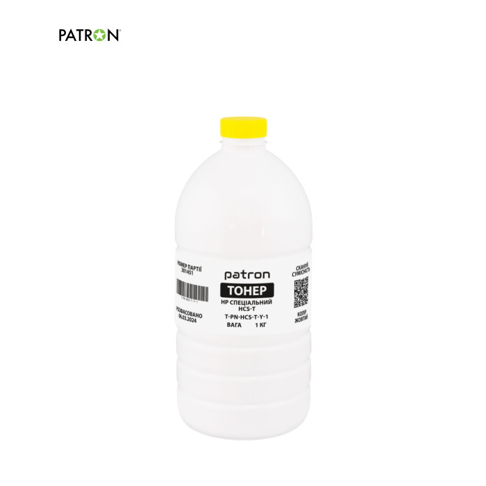 Тонер HP HCS-T, 1 кг, yellow Patron (PN-HCS-T-Y-1)
