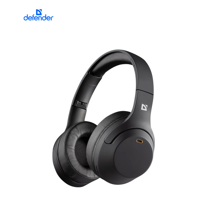 Беспроводные Bluetooth Наушники Defender FreeMotion B690 Bluetooth Black (63690) беспроводное, Bluetooth, закрытые, Излучатель - 40 мм, 32 Ом, чувствительность - 118 дБ, 20 - 20000 Гц, тип излучателя - динамический, с микрофоном, Направленность микрофона - всенаправленный, Версия Bluetooth - 5.3, 50 час, Black, 200 г