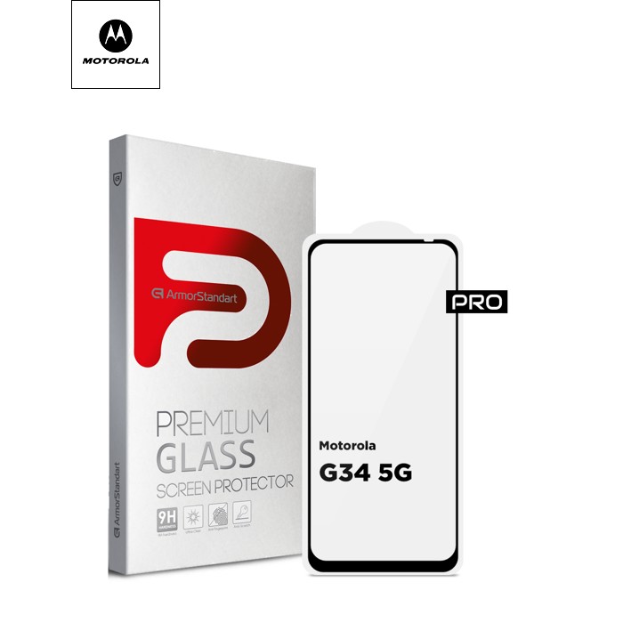 Скло захисне Armorstandart Pro Motorola G34 5G Black (ARM73850)