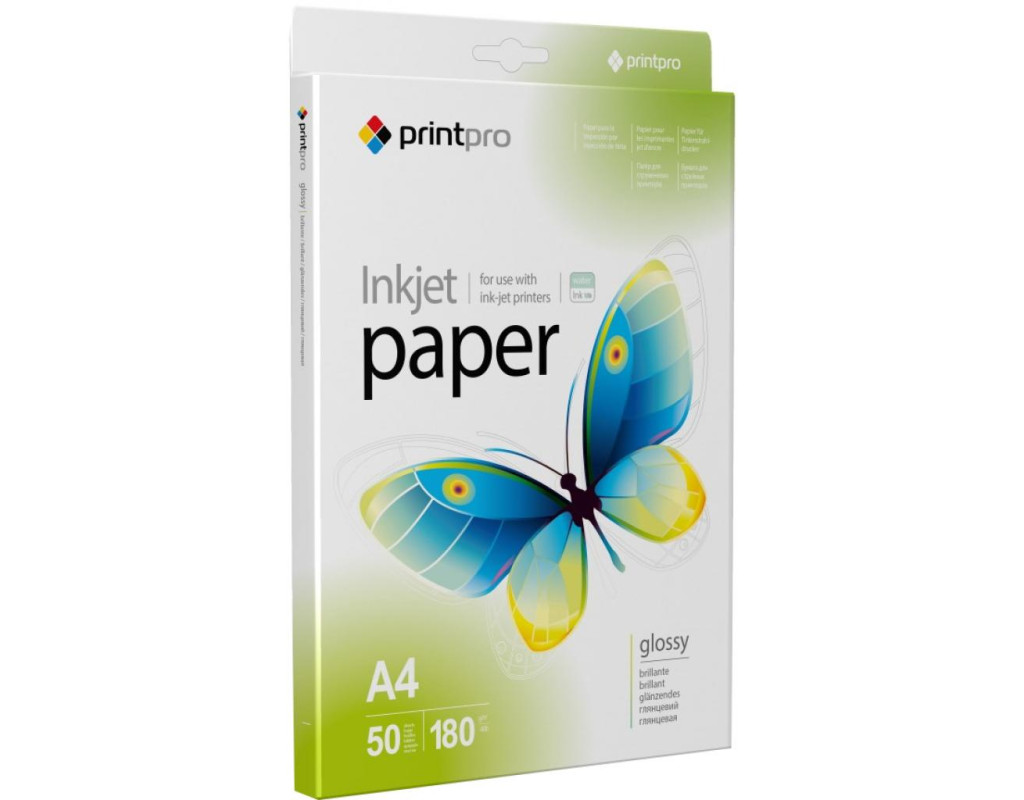 Фотобумага PrintPro A4 (PGE180050A4)
