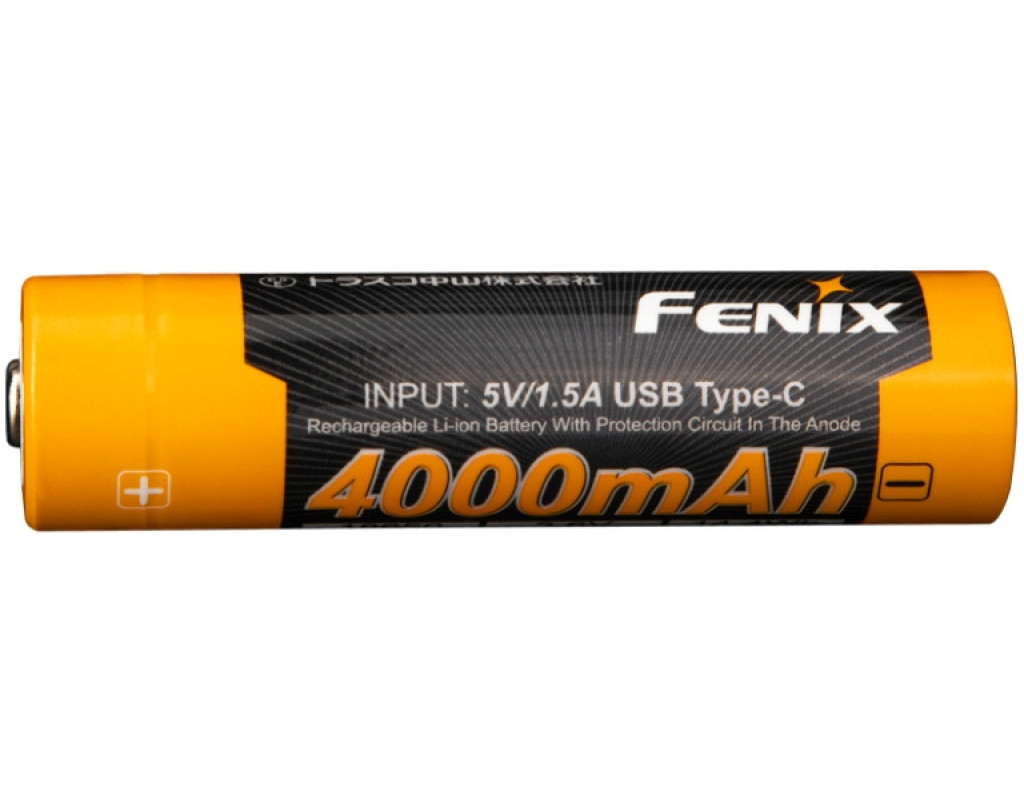 Аккумулятор Fenix 18650 (4000 mAh) Type-C (ARB-L18-4000U)