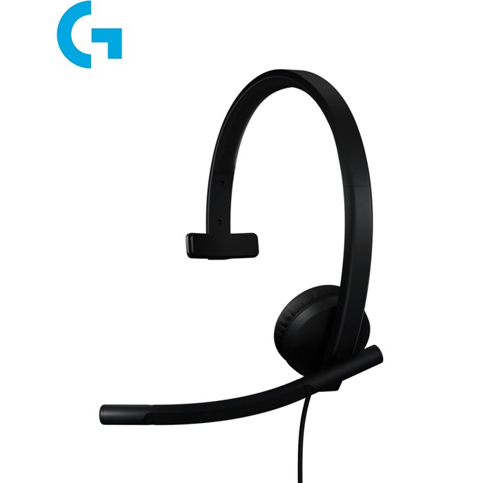 Наушники Logitech H570e Corded for Business Mono Teams USB-C Black (981-001427)