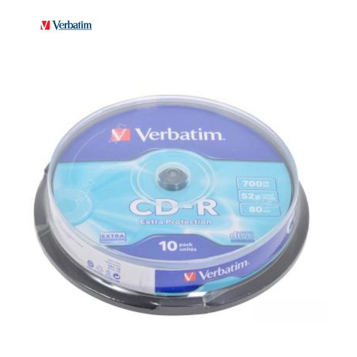 Диск CD Verbatim CD-R 700Mb 52x Cake box 10шт Extra (43437)