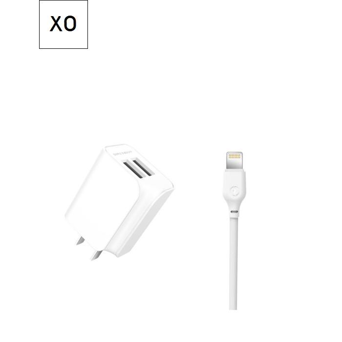 Зарядное устройство XO L35D 2USB / 2.1А + Lightning white (XO-L35-LGHT)