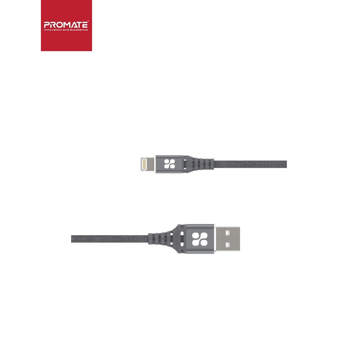 Дата кабель USB 2.0 AM to Lightning 1.2m grey Promate (nervelink-i.grey)