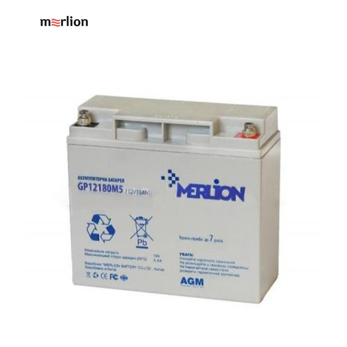 Батарея до ДБЖ Merlion 12V-18Ah (GP1218M5/ GP12180M5)