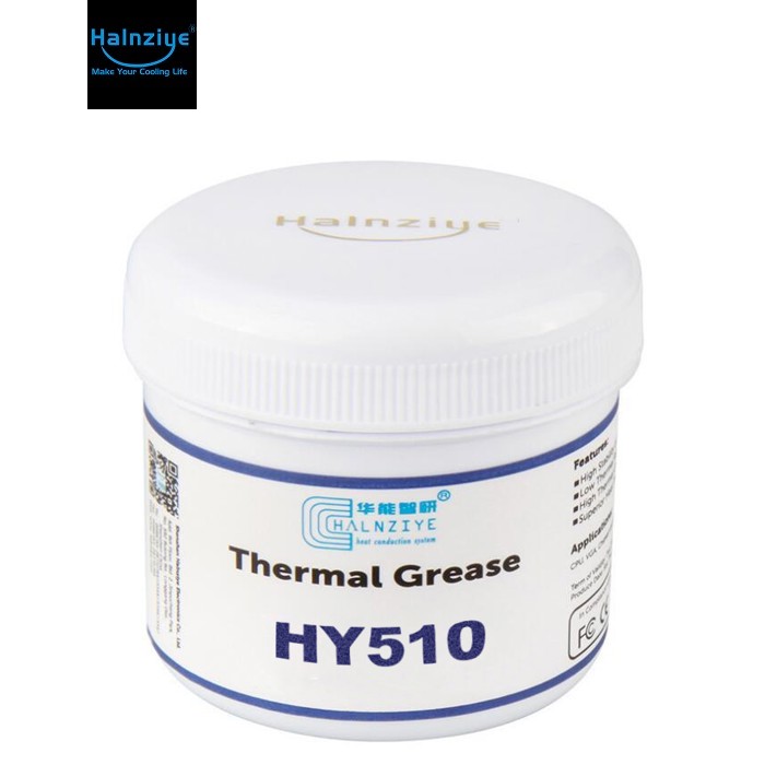 Паста термопровідна HY-510 150g, банка, Grey,> 1,93W / m-K, <0.225 &deg; C-in&sup2; / W, -30 &deg; &asymp;300 &deg;, BOX Q1