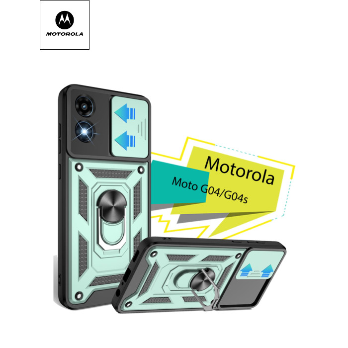 Чохол до мобільного телефона BeCover Military Motorola Moto G04/G04s Dark Green (713064)