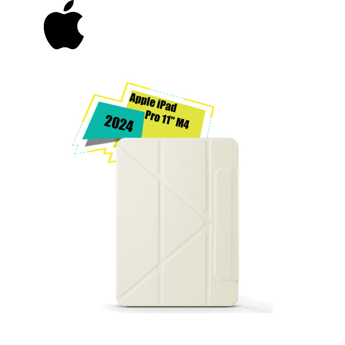 Чехол для планшета BeCover Ultra Slim Origami Magnetic Apple iPad Pro 11" M4 2024 Beige (712961)