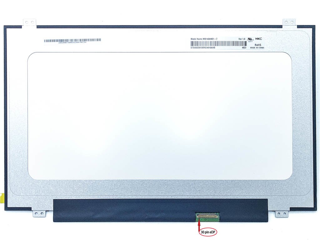 Матриця 14.0" Slim eDP (1366*768, 30Pin, вушка верх-низ) HKC MB140AN01-7 Матова