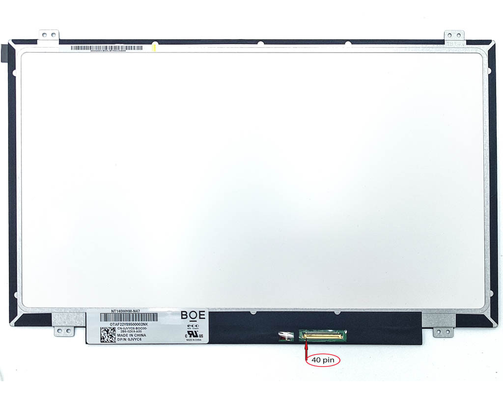 Матриця 14.0" Slim (1366*768, 40Pin, вушка верх-низ) BOE NT140WHM-N47 Глянцева 100% NEW