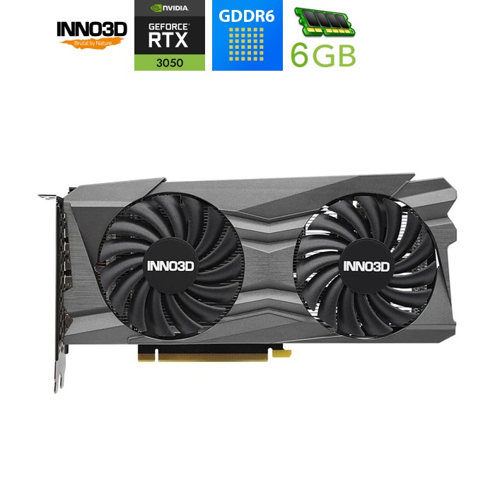 GeForce RTX3050 Inno3D Twin X2 V2, 6GB GDDR6 96bit PCI-E 4.0