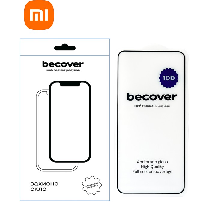 Стекло защитное BeCover Xiaomi Redmi Note 14 4G 10D Black (713098)