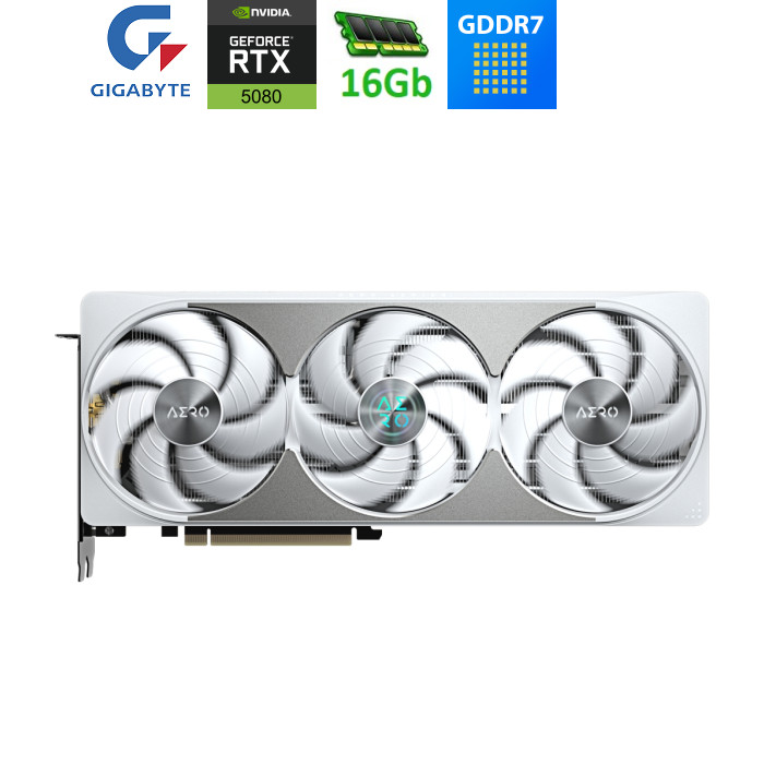 Видеокарта GIGABYTE GeForce RTX5080 16GB AERO OC SFF (GV-N5080AERO OC-16GD)