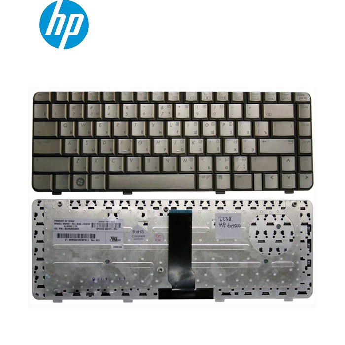 Клавіатура для HP DV3000, DV3500, DV3600, DV3700, DV3510, DV3888, Compaq Presario V3000, V3100 (RU Brown). Оригінал
