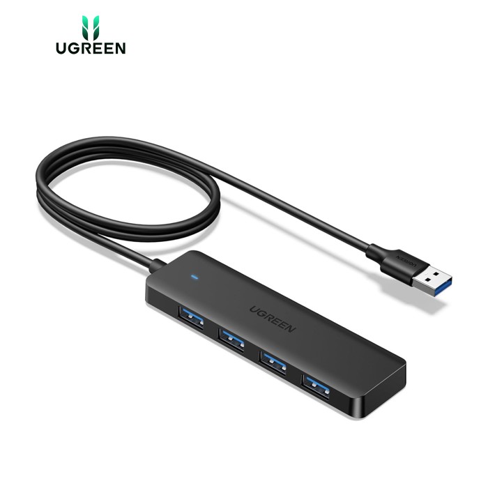 Концентратор Ugreen USB 3.0 to 4хUSB 3.0 1.0m Space Gray CM219 (35574)