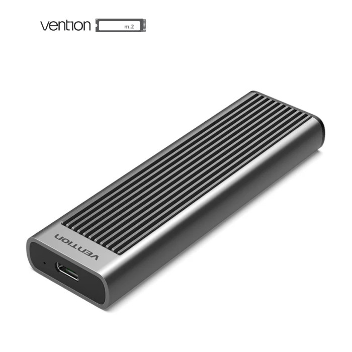 Карман внешний Vention SSD M.2 (NVME) M-key USB Type-C 3.2 10Gbps Heat Sink Aluminum (KPKH0)
