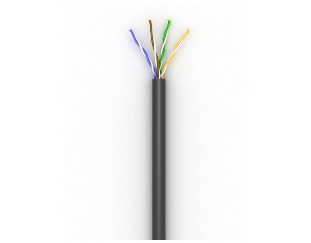 Кабель мережевий OK-Net UTP 100м cat.5e outdoor (U/UTP-cat.5Е-SL) (КПП-ВП (100) 4*2*0,46 / 100)