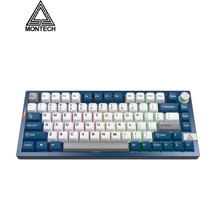 Клавіатура MONTECH MKey Pro Darkness Wireless/Bluetooth UA Blue/White (MKPRO75FB)
