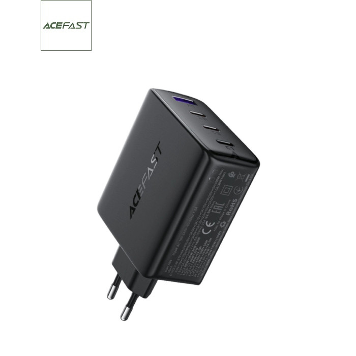 Зарядное устройство Acefast 4xUSB 100W (3xUSB-C+USB-A) Gan A94 Fast Charger Black (6974316283133)