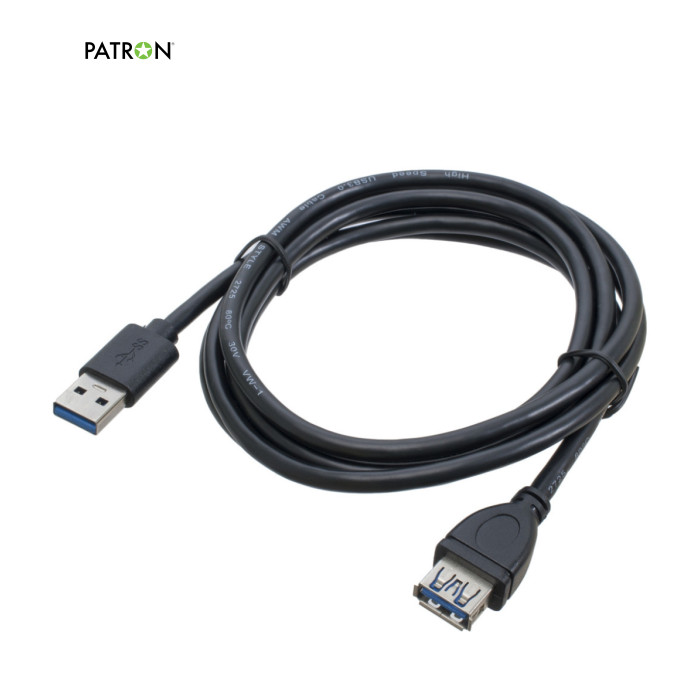 Дата кабель USB 3.0 AM/AF 1.8m Patron (PN-AMAF3.0-18)