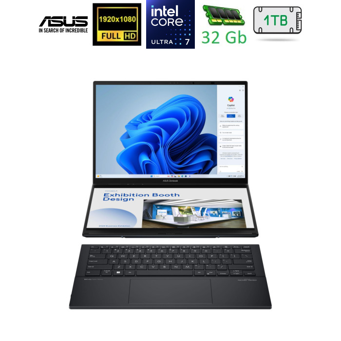 Ноутбук ASUS Zenbook Duo UX8406CA-QL049W (90NB14X1-M001S0)