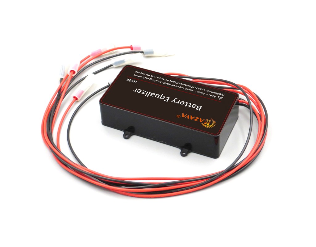 Балансир HA02 для акумуляторних батарей AGM, GEL, Li-ion, LiFePo4, 4x12V, 10A, 62x124x27mm
