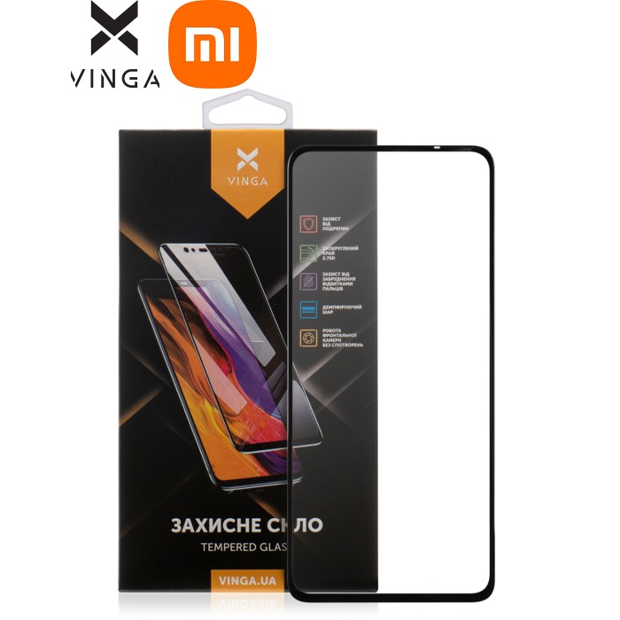 Стекло защитное Vinga Xiaomi Redmi Note 14 (VGXRN14)