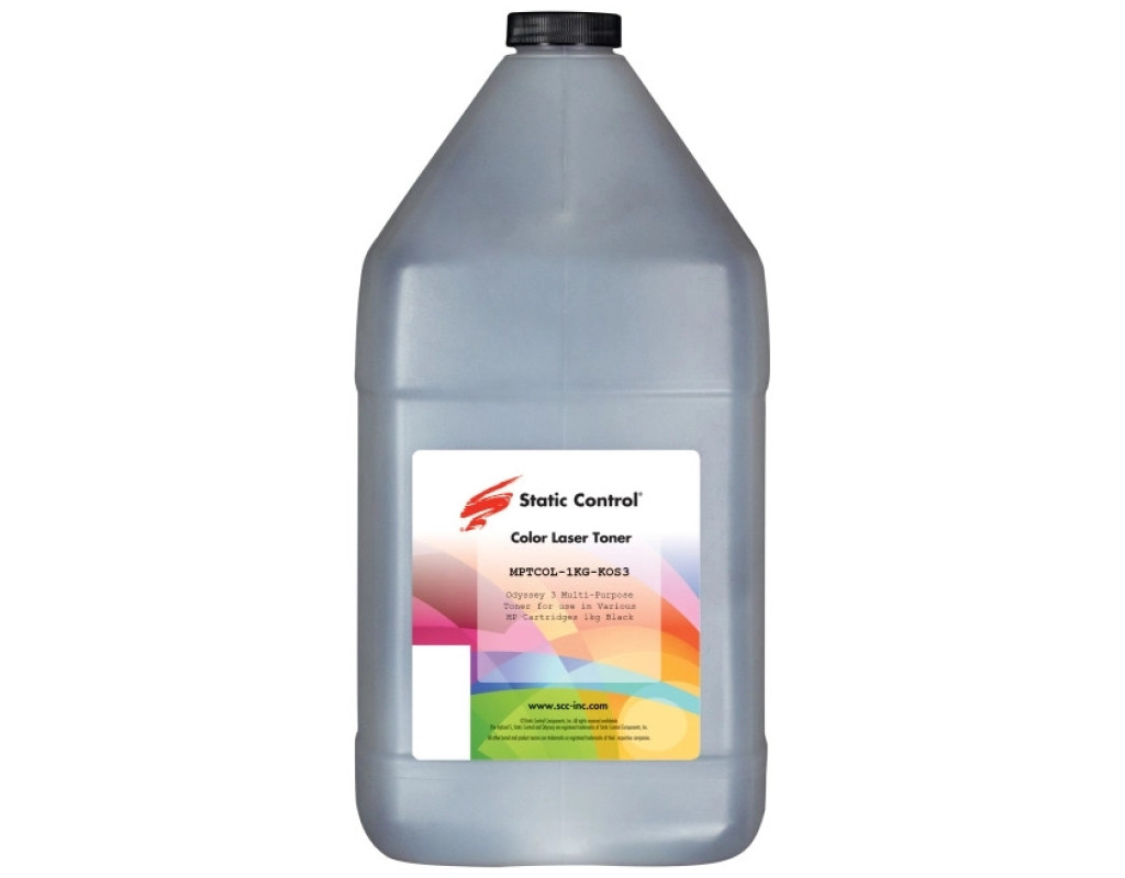 Тонер HP/Canon MPTCOL OS3 original 1кг black Static Control (MPTCOL-1KG-KOS3)
