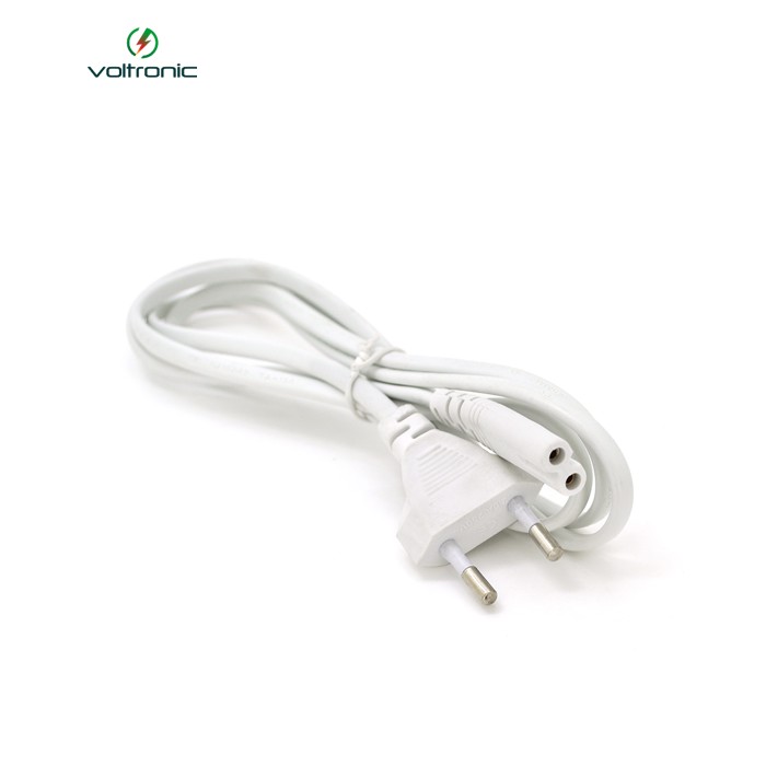 Кабель живлення 1.5m, 0.5mm, PC-184 / 2 CEE7 / 16-C7 2 pin (для побутової техніки), White, OEM Q500