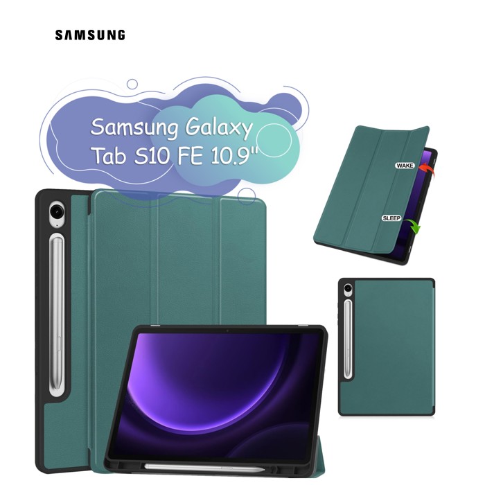Чохол до планшета BeCover Flexible TPU Mate Samsung Galaxy Tab S10 FE (SM-X520/SM-X526) 10.9" Dark Green (713265)