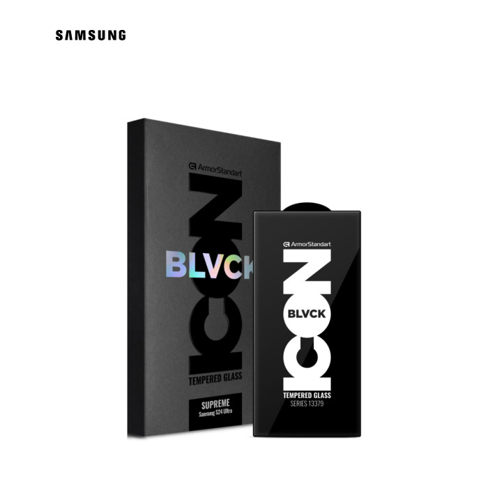 Стекло защитное Armorstandart Supreme Black Icon Samsung S24 Ultra (ARM84630)