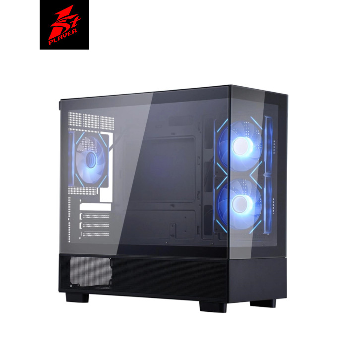 Корпус для ПК 1stPlayer Mi5-BK-2FC7R-1FC7