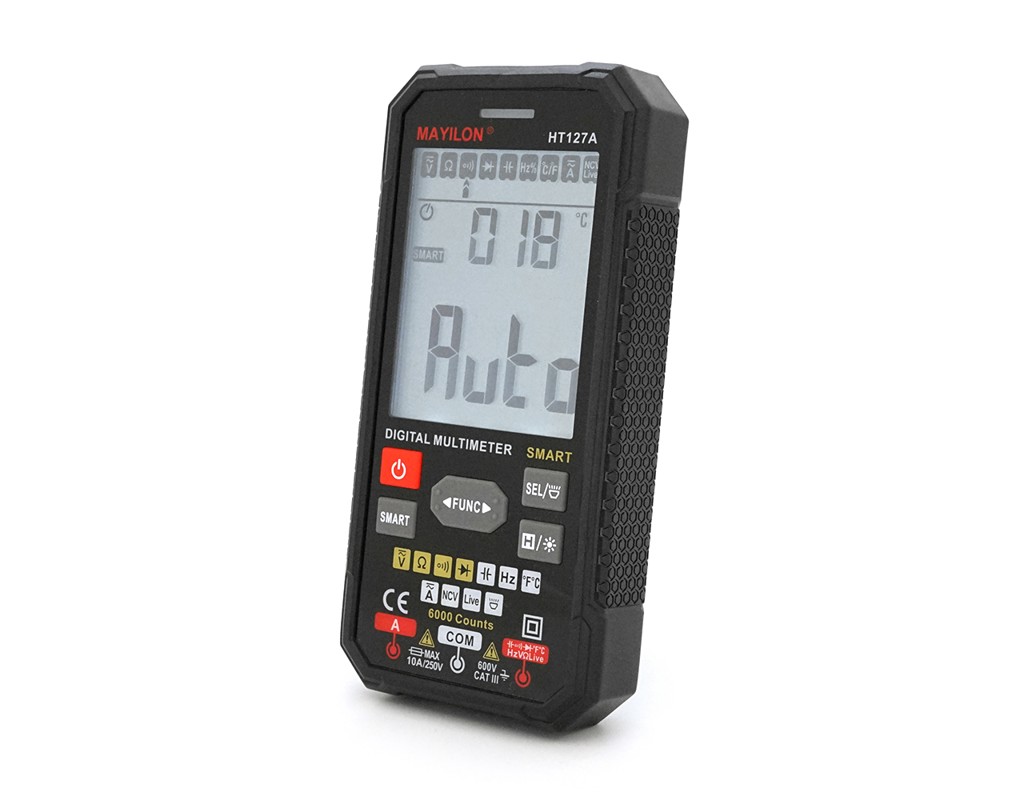 Мультиметр Mayilon HT-127A, вимірювання: V, A, R, C, F, T