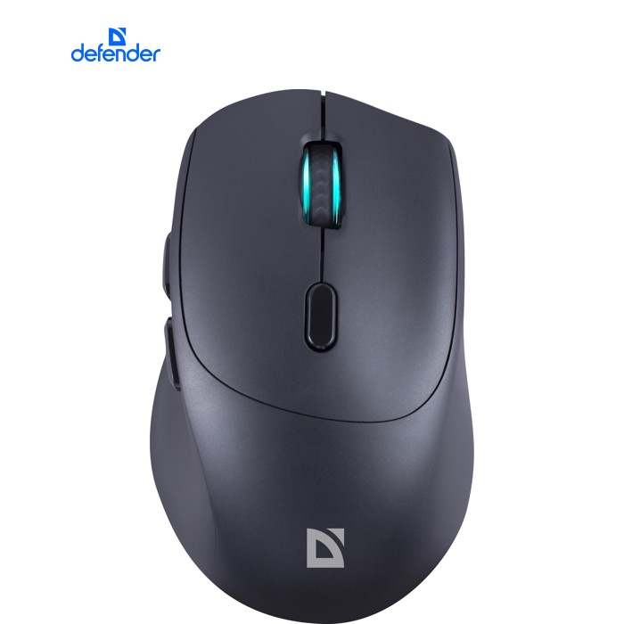Мишка Defender Effect X MS-095, бездротова, 6 кн. до 1600 dpi, безшумна, чорна