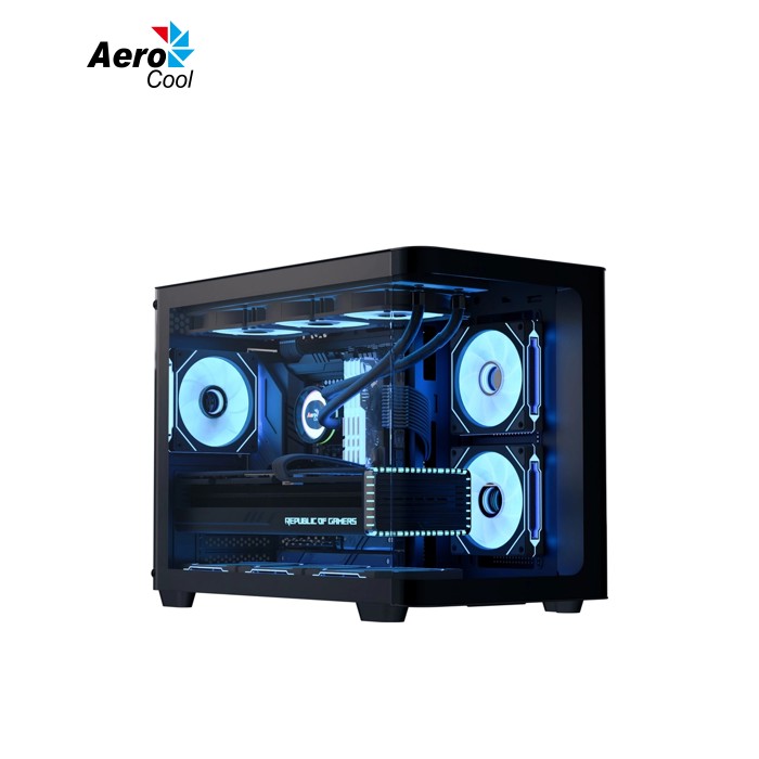 Корпус для ПК AeroCool P300C-G-BK-v1 Black (ACCS-PN02033.11)