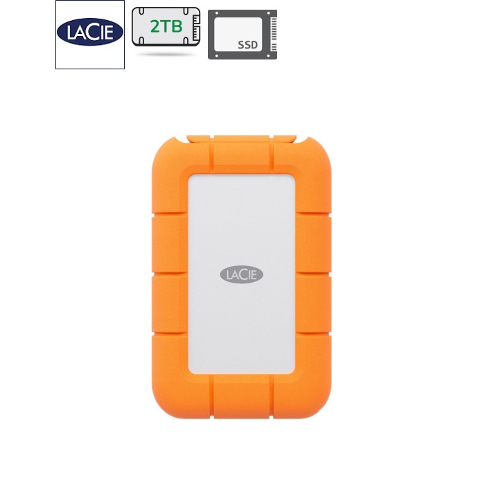 Накопитель SSD USB Type-C 2TB Rugged Mini LaCie (STMF2000400)