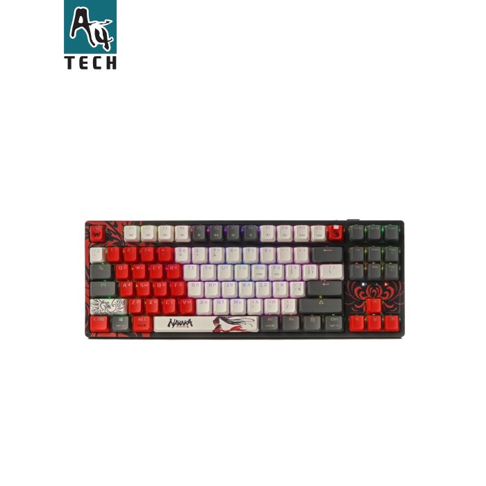 Клавиатура A4Tech Bloody WS87 Naraka Wireless/Bluetooth Black/Red (4711421001113)