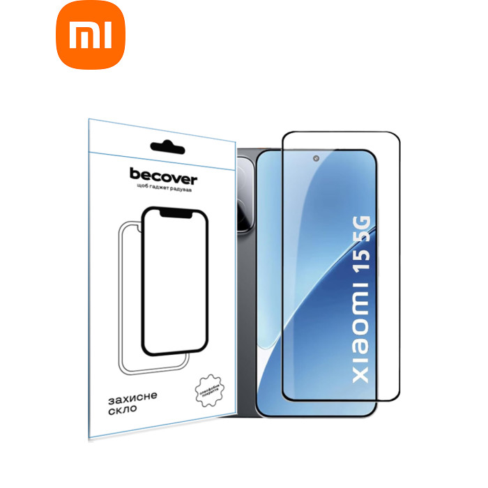 Скло захисне BeCover Xiaomi 15 5G Black (713419)