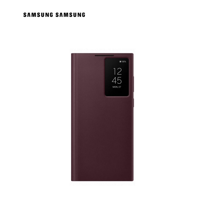 Чохол до мобільного телефона Samsung Smart Clear View Cover Galaxy S22 Ultra Burgundy (EF-ZS908CEEGRU)