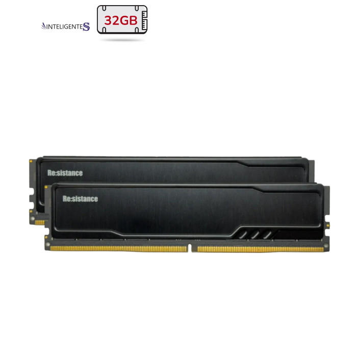 Модуль памяти для компьютера DDR5 32GB (2x16GB) 6000 MHz CL36 1.35V Resistance INTELIGENTES (IR5DFM2/32)