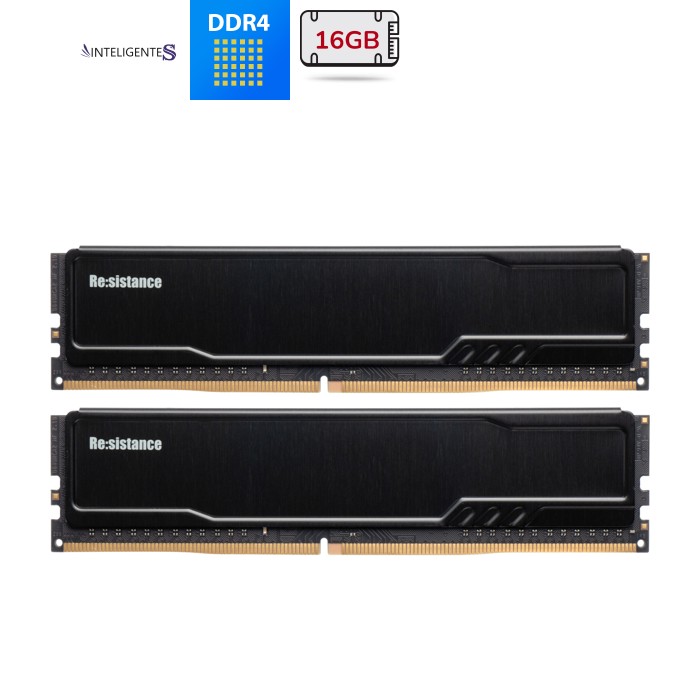 Модуль памяти для компьютера DDR4 16GB (2x8GB) 3200 MHz CL22 1.2V Resistance INTELIGENTES (IR4DHE2/16)